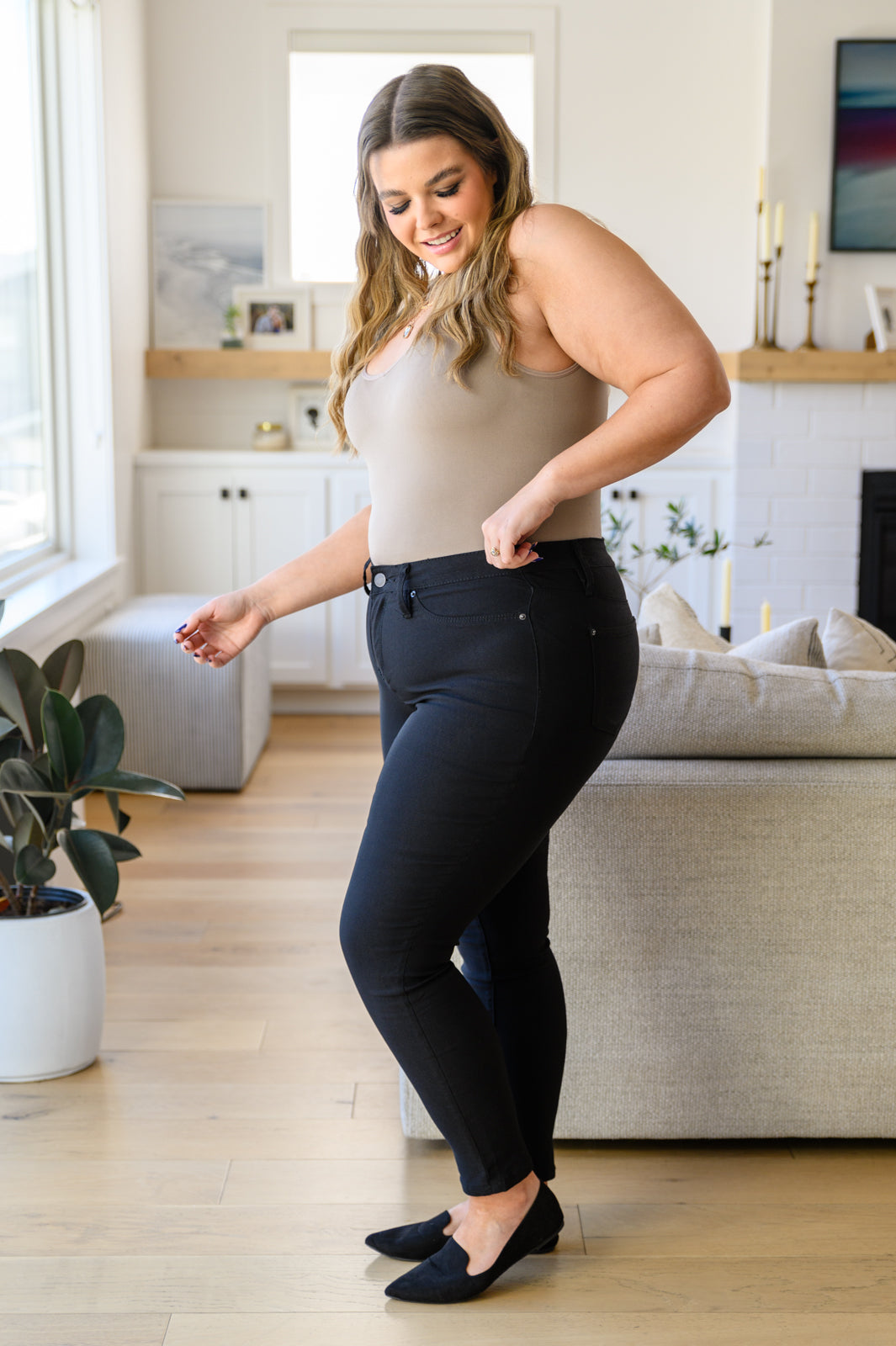 Dakotah Black Hyper Stretch Skinnies Skinny Jeans- YMI – Just