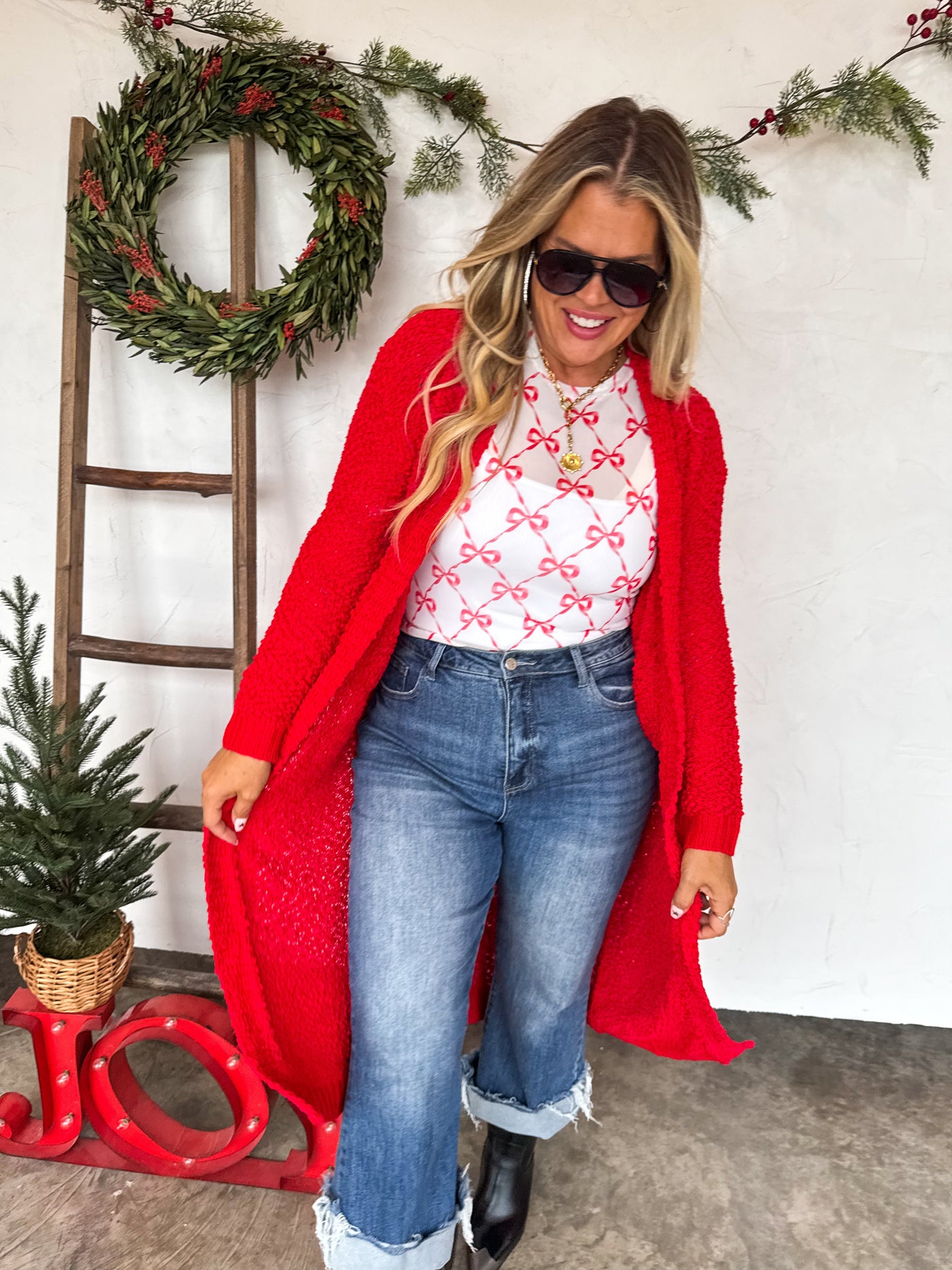 PREORDER - POPPY KNIT POPCORN CARDIGAN - 4 Colors