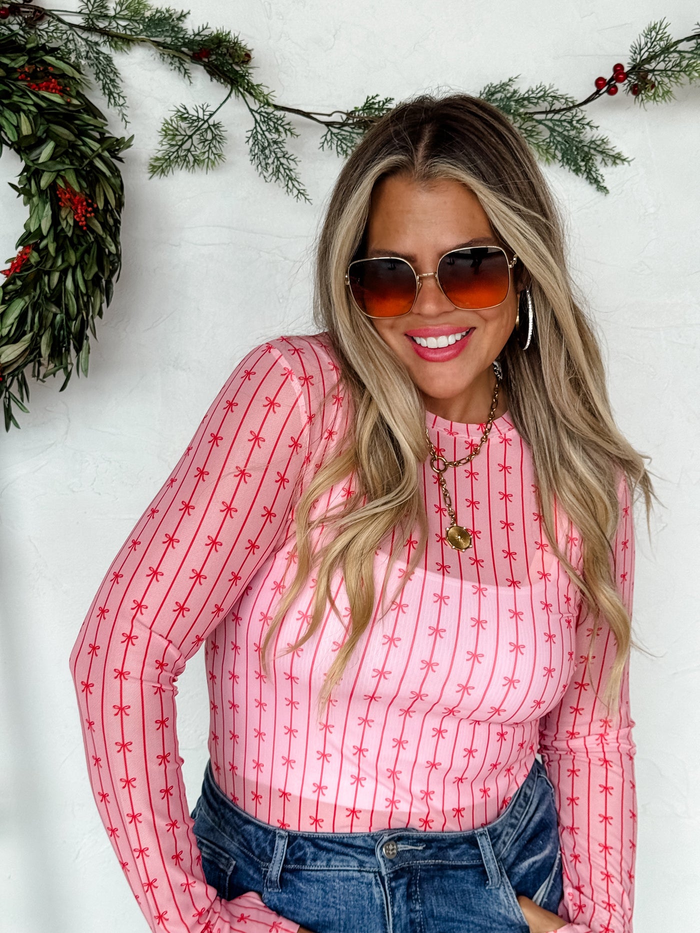 PREORDER - CHRISTMAS DRESS IT UP MESH TOPS - 5 Prints