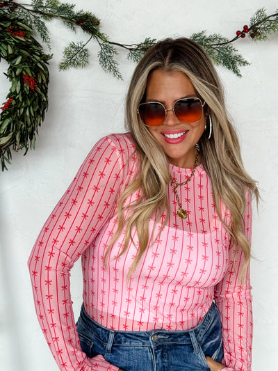 PREORDER - CHRISTMAS DRESS IT UP MESH TOPS - 5 Prints