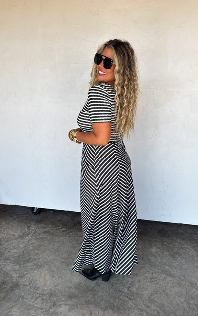 PREORDER - CALISTA STRIPE DRESS - Blakeley - 3 Color Combos