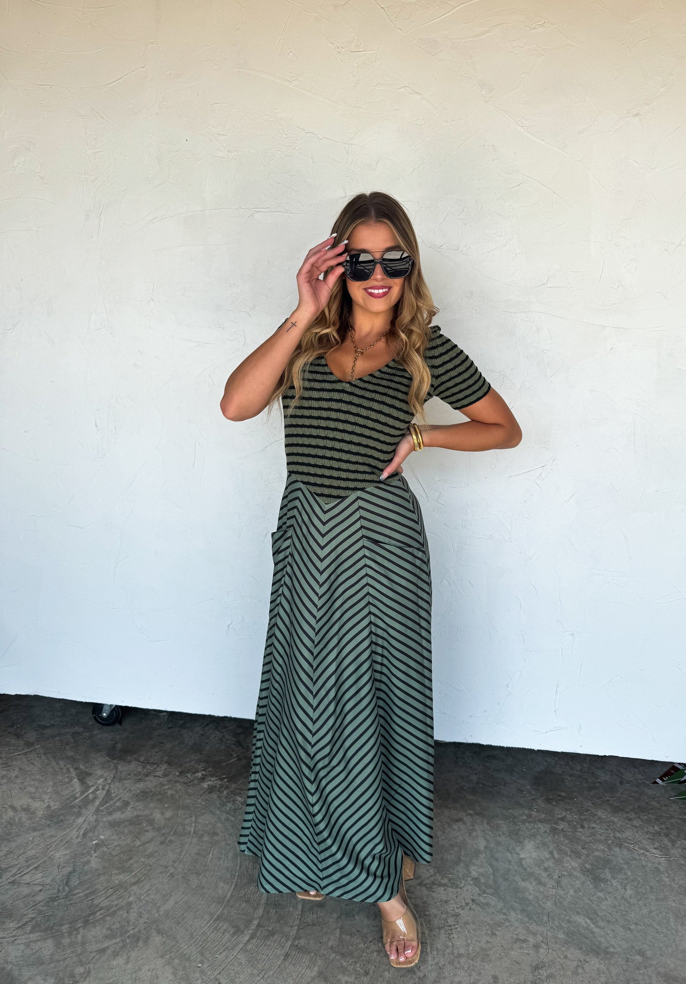 PREORDER - CALISTA STRIPE DRESS - Blakeley - 3 Color Combos