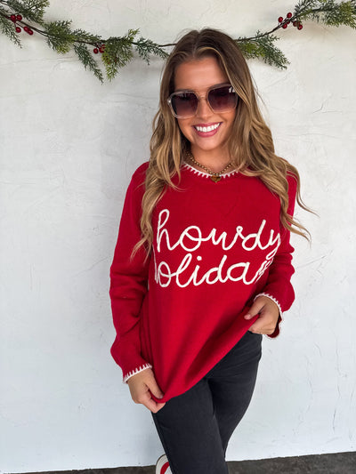 PREORDER - SANTA & HOWDY HOLIDAY SWEATERS - 2 Options