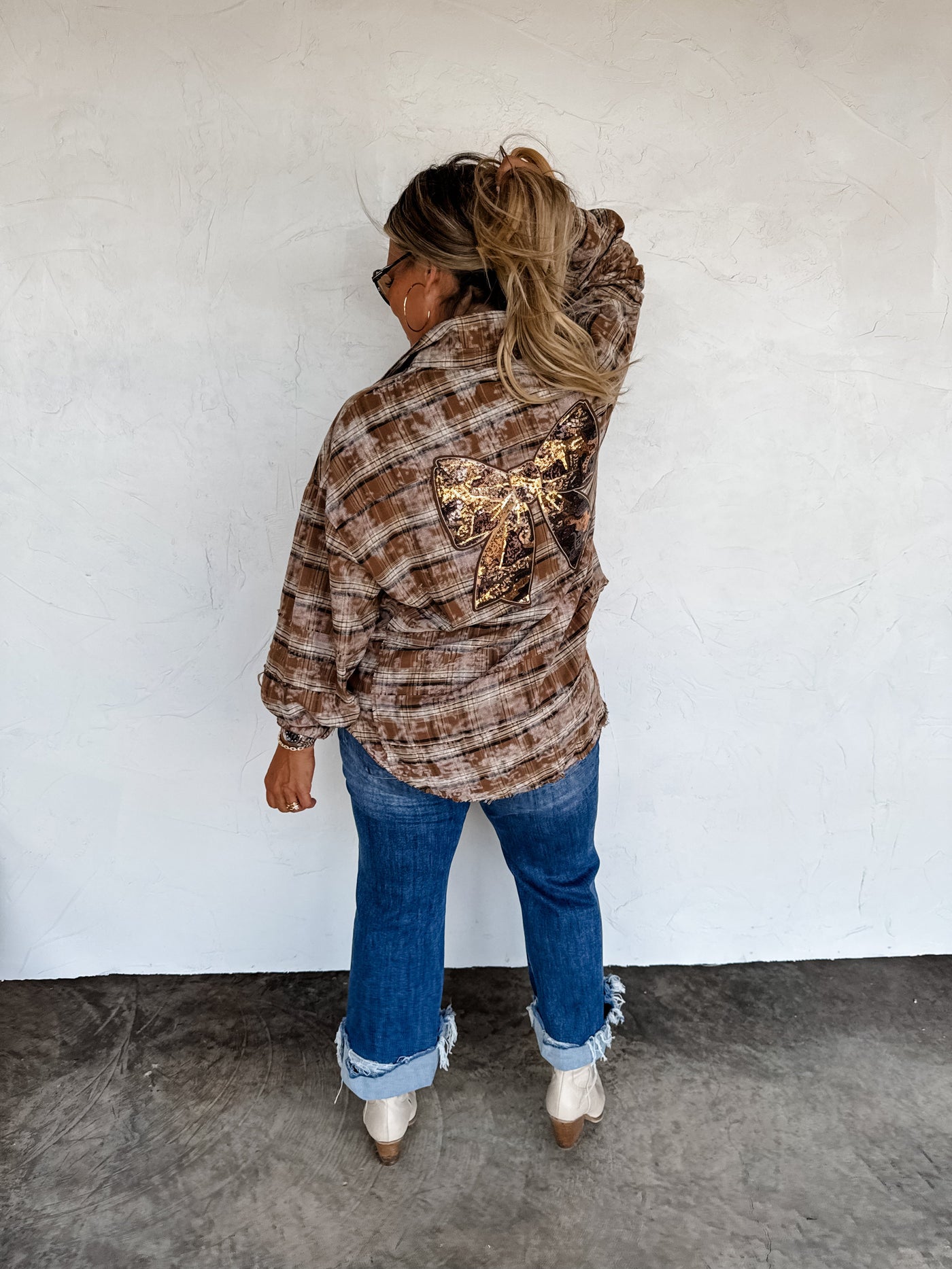 PREORDER - JUNIPER BLEACHED PLAID TOPS - Blakeley - 4 Colors