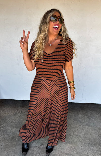 PREORDER - CALISTA STRIPE DRESS - Blakeley - 3 Color Combos