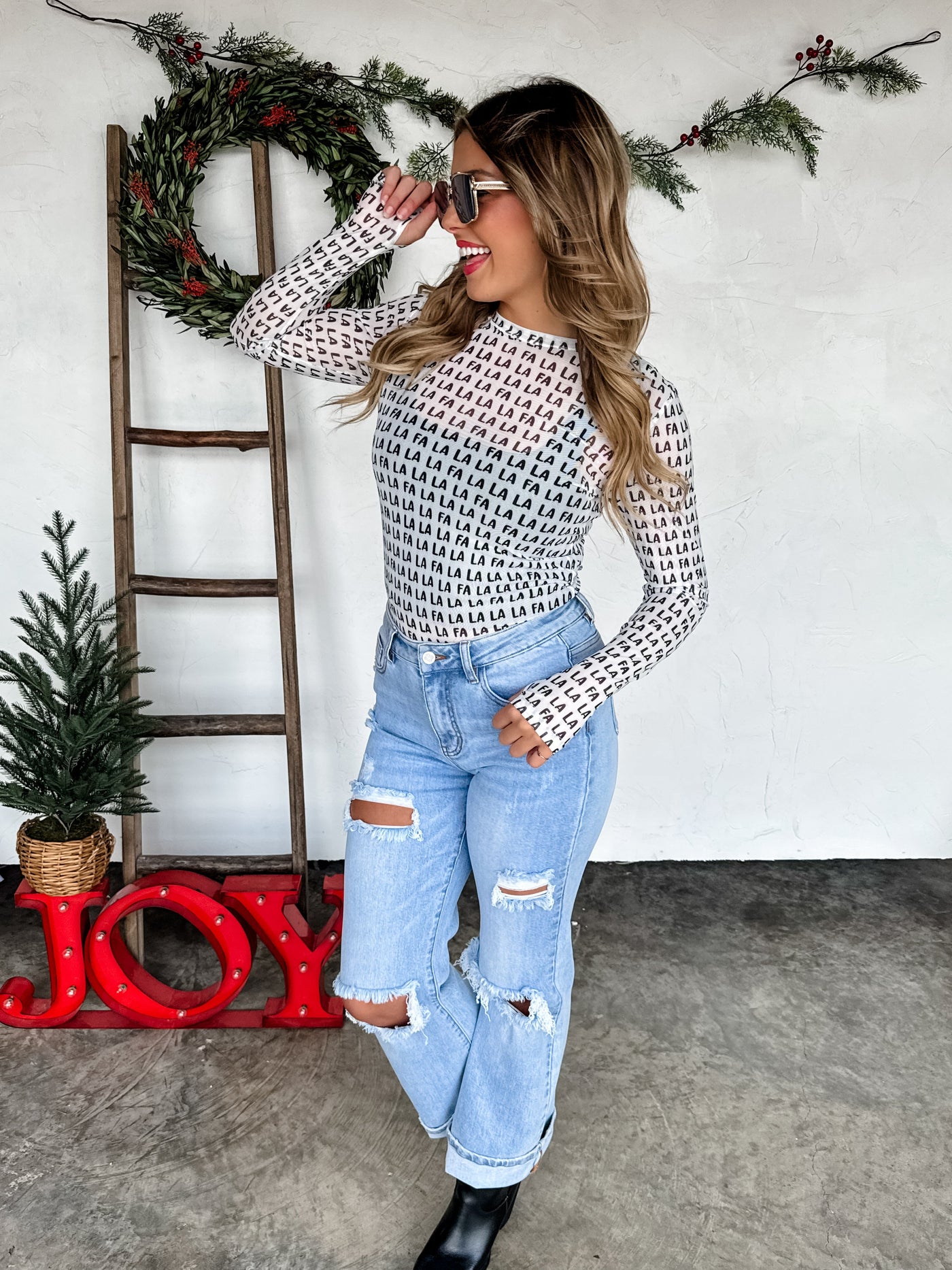 PREORDER - CHRISTMAS DRESS IT UP MESH TOPS - 5 Prints