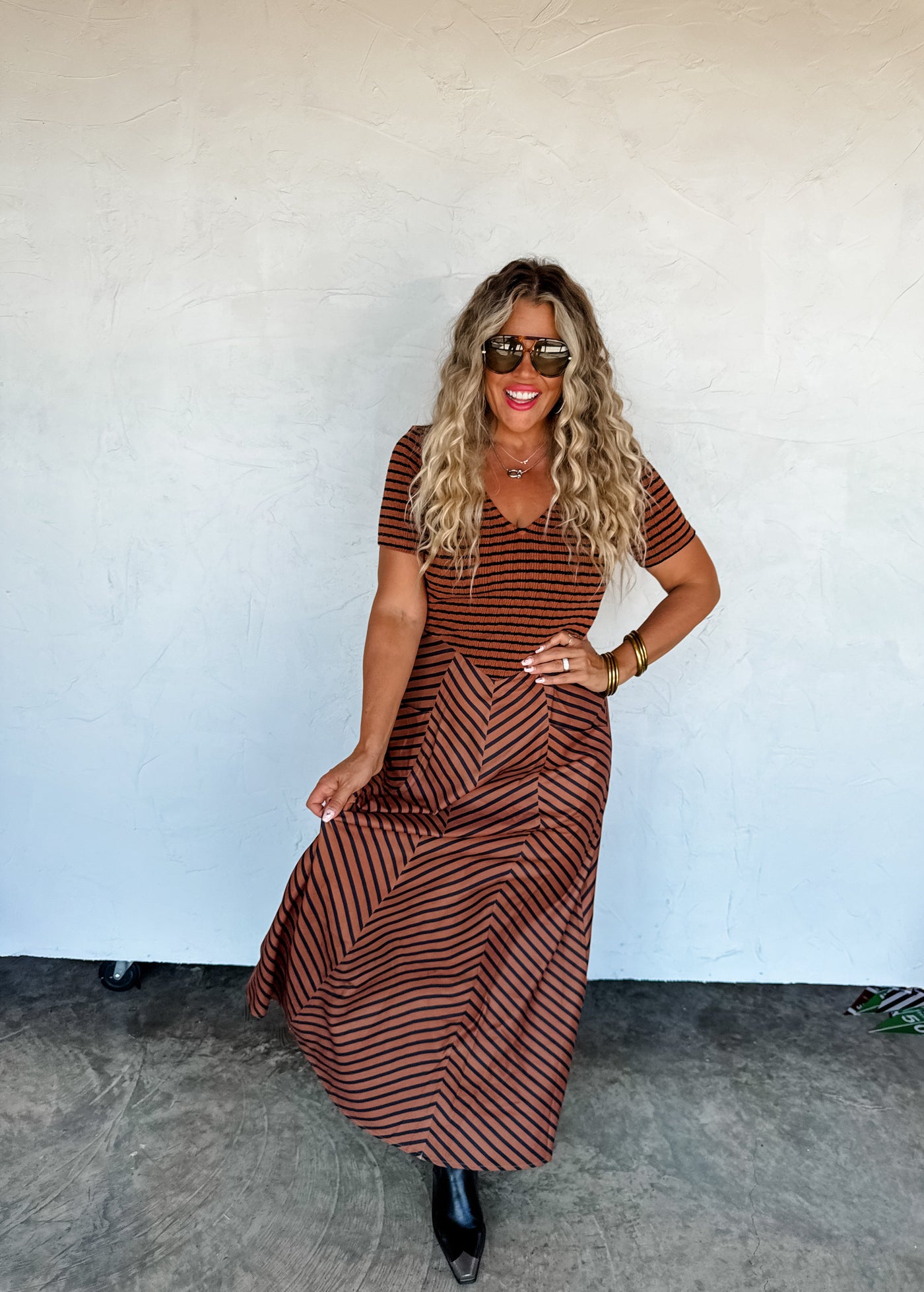 PREORDER - CALISTA STRIPE DRESS - Blakeley - 3 Color Combos