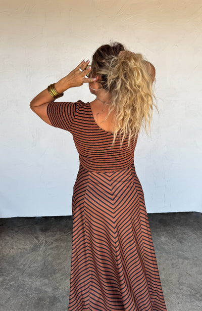 PREORDER - CALISTA STRIPE DRESS - Blakeley - 3 Color Combos