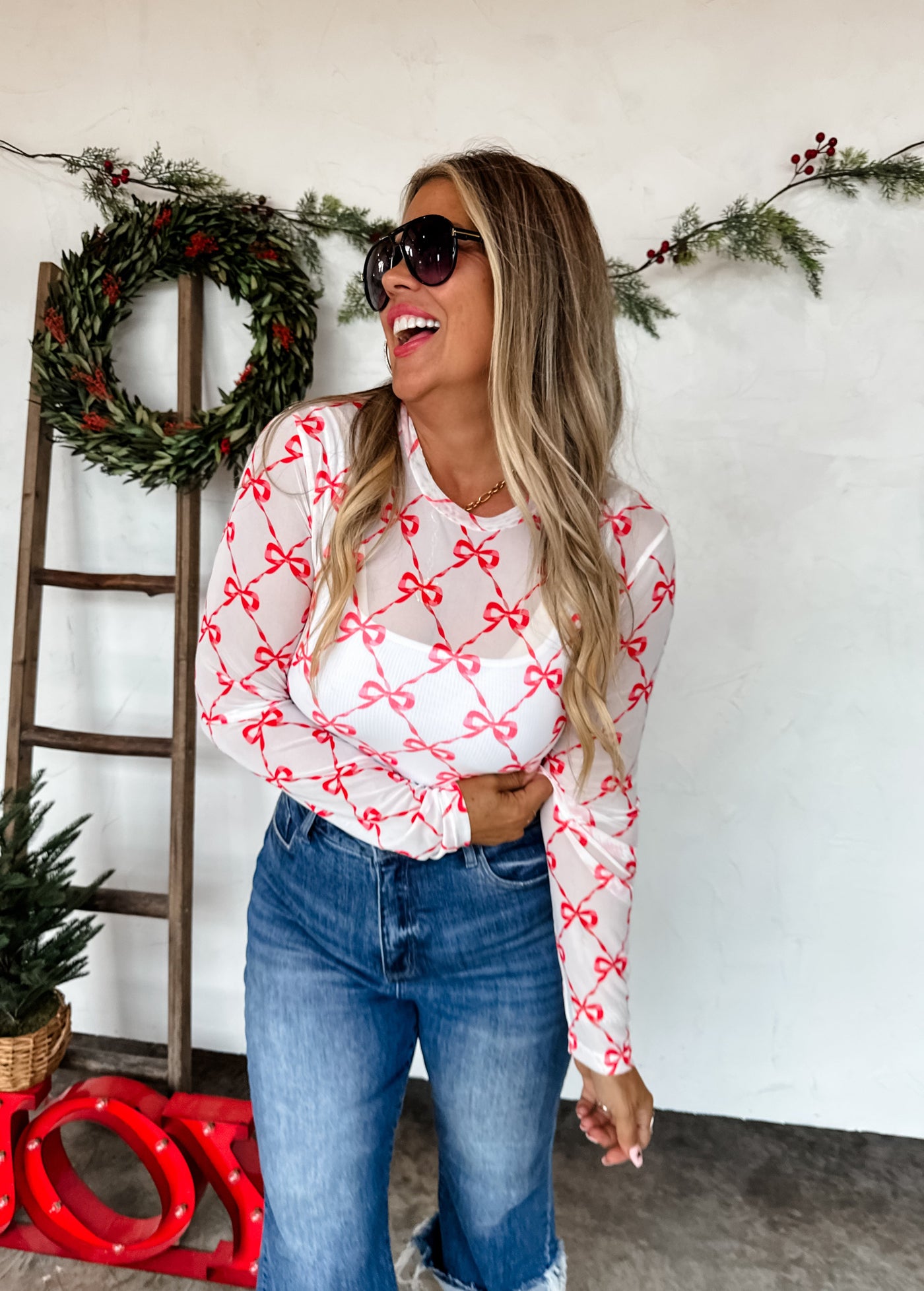PREORDER - CHRISTMAS DRESS IT UP MESH TOPS - 5 Prints