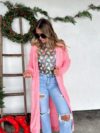 PREORDER - POPPY KNIT POPCORN CARDIGAN - 4 Colors