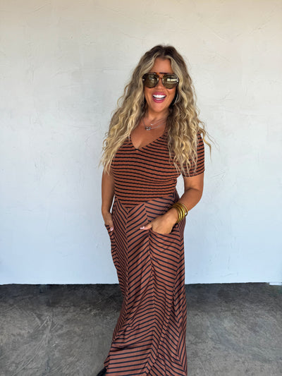 PREORDER - CALISTA STRIPE DRESS - Blakeley - 3 Color Combos