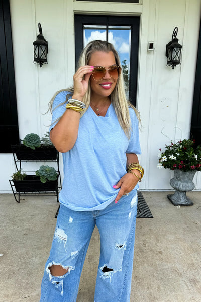 4 Colors - Sadie Soft & Slouchy Boyfriend Tees - Blakeley