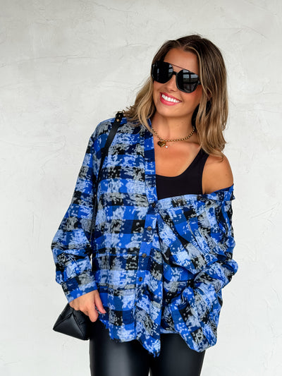 PREORDER - JUNIPER BLEACHED PLAID TOPS - Blakeley - 4 Colors