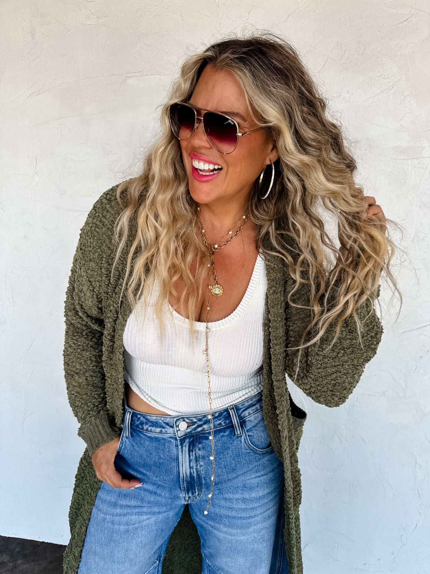 PREORDER - POPPY KNIT POPCORN CARDIGAN - 4 Colors