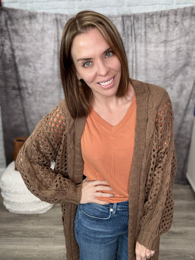 Brown Kandias Knit Cardigan 3 pc Bundle - 20% Off