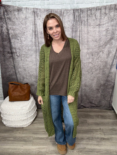 Green Kandias Knit Cardigan 3 pc Bundle - 20% Off