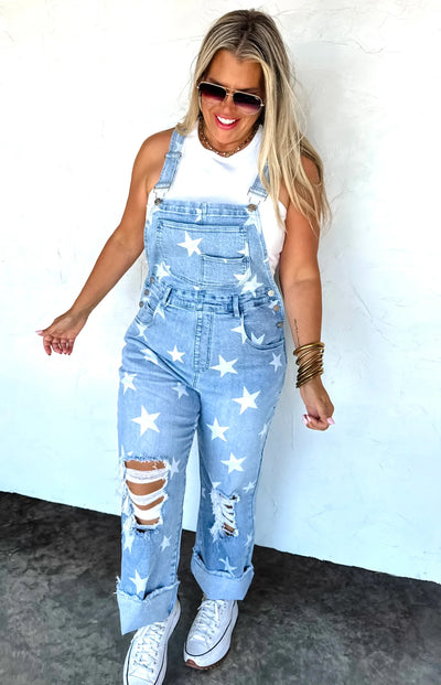 Blakeley Denim All Star Overalls - Light Wash - 3rd RESTOCK!!