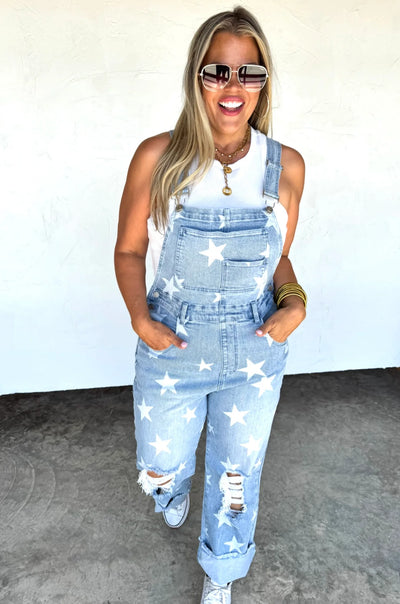 Blakeley Denim All Star Overalls - Light Wash - 3rd RESTOCK!!