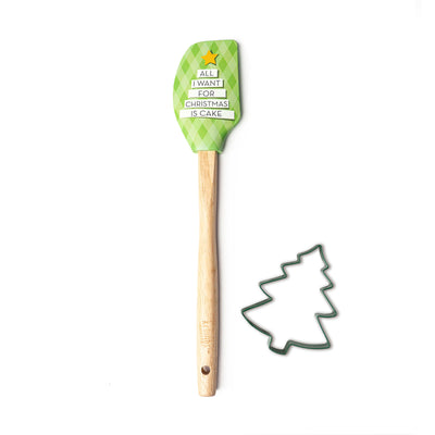 C379 Cute and Fun Holiday Spatula & Cookie Cutter Set