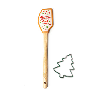 C379 Cute and Fun Holiday Spatula & Cookie Cutter Set