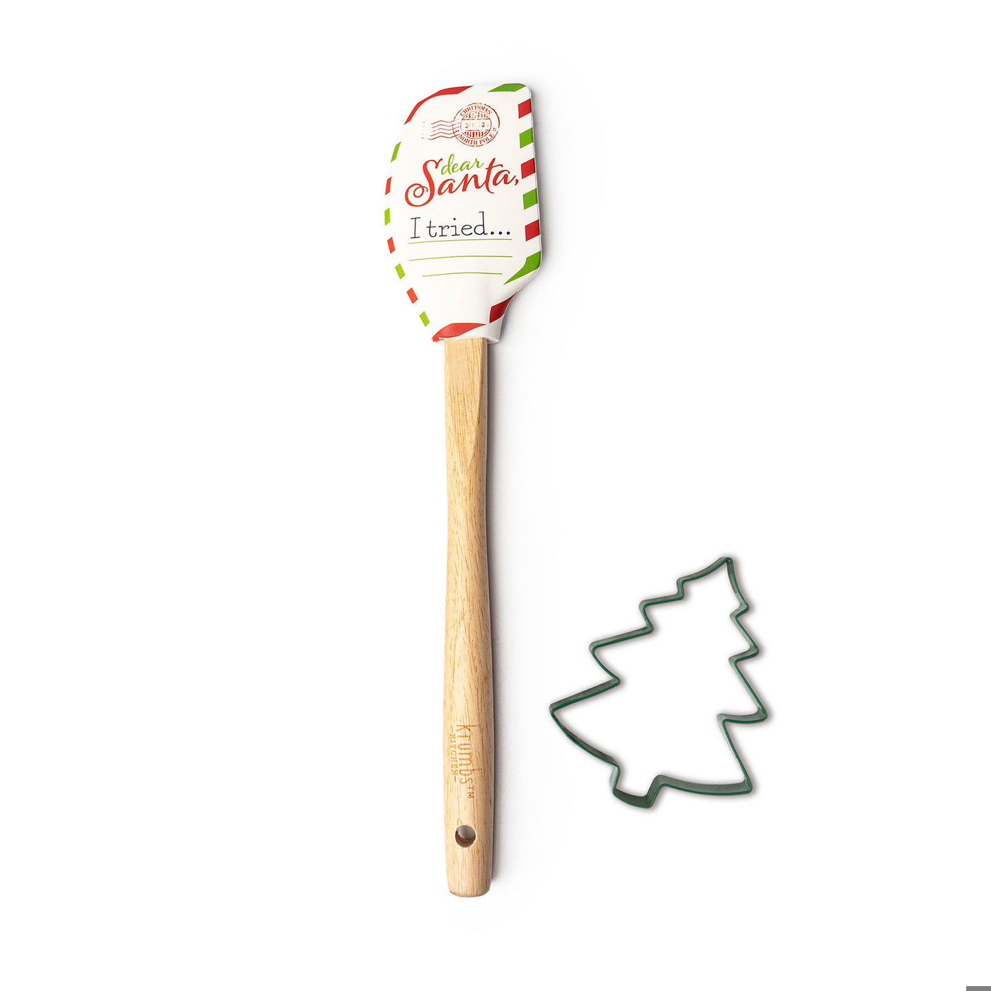 C379 Cute and Fun Holiday Spatula & Cookie Cutter Set