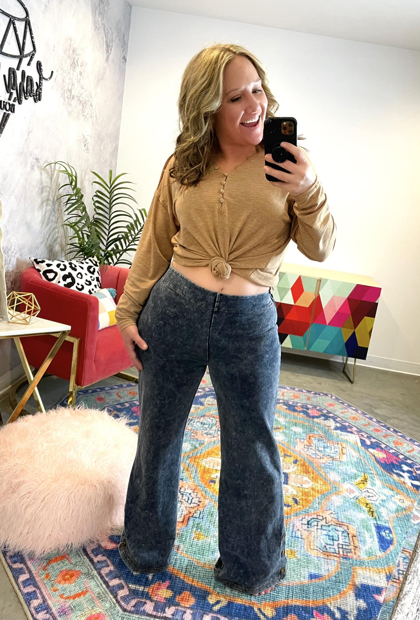Park City Button Flare Pants
