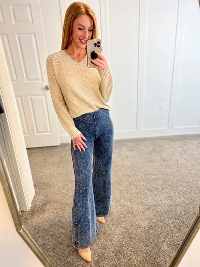 Park City Button Flare Pants