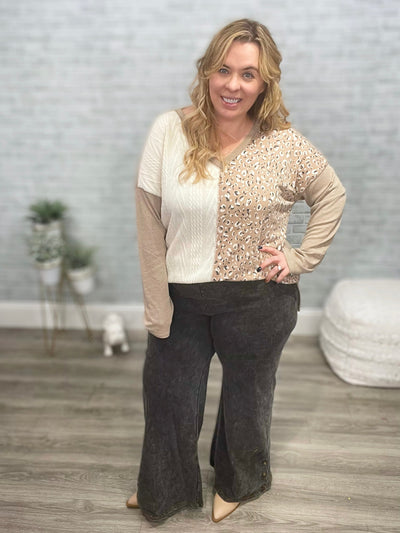 Keep Me Longing Animal Print Long Sleeve