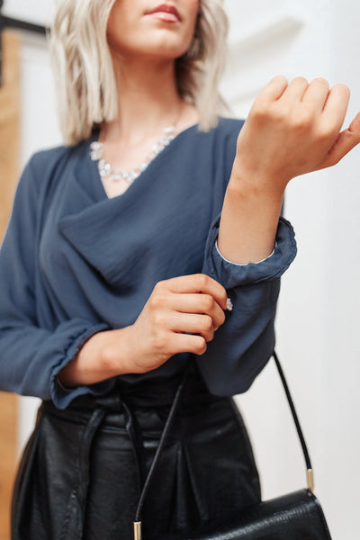 City Girl Cowl Neck Blouse