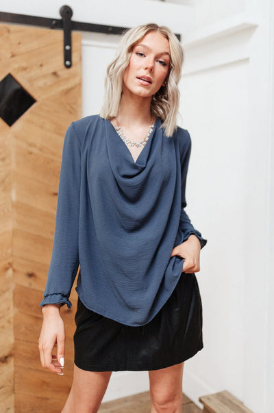 City Girl Cowl Neck Blouse