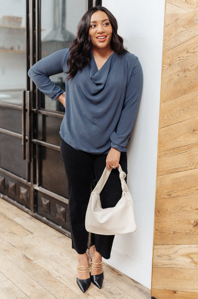 City Girl Cowl Neck Blouse