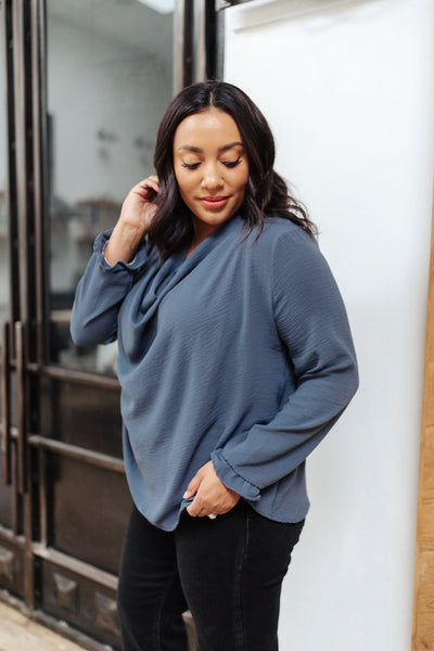 City Girl Cowl Neck Blouse