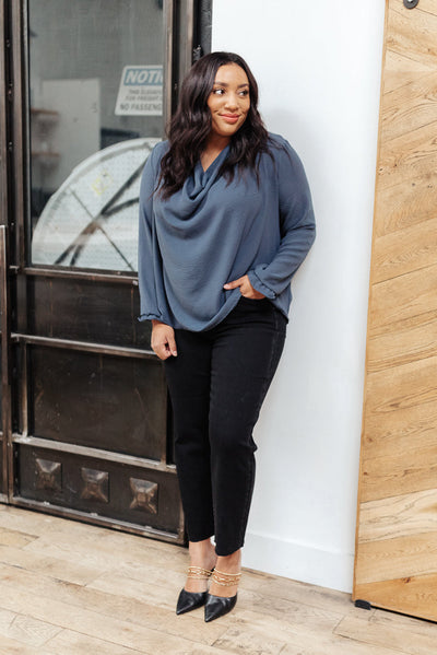 City Girl Cowl Neck Blouse