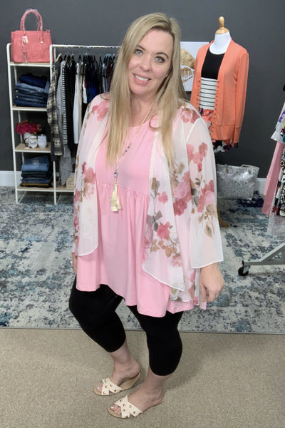 3 Colors - Baby Suede Babydoll Tunic Tank