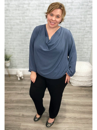 City Girl Cowl Neck Blouse