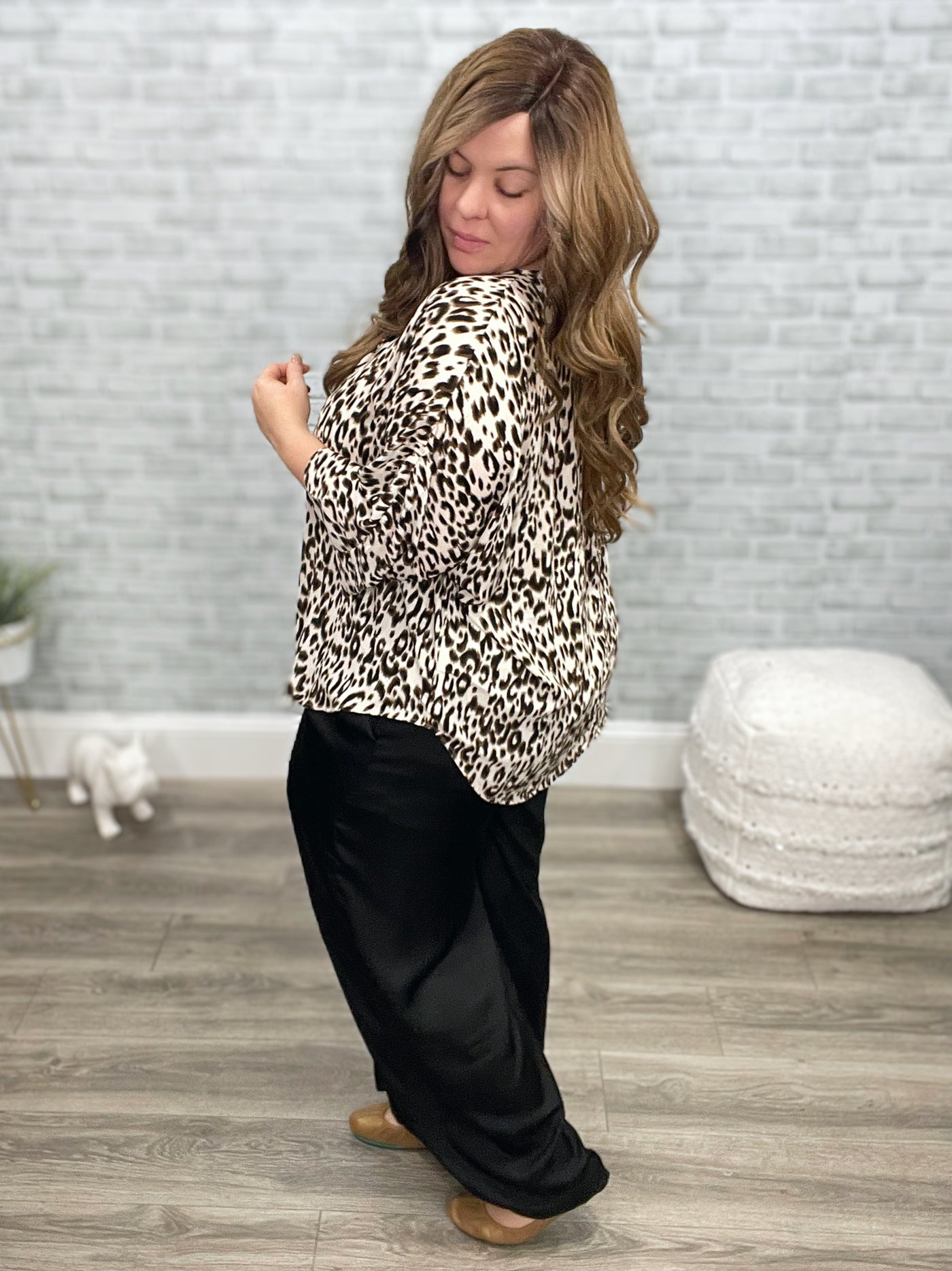 Felicity Animal Print Blouse