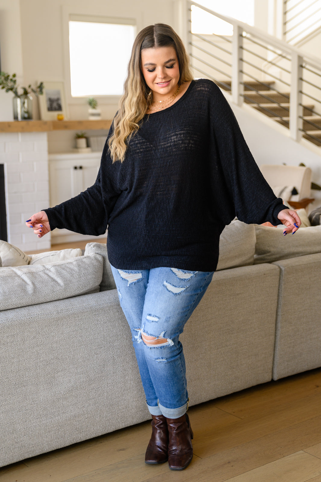 Lucky Stride Top In Black from Andree by Unit