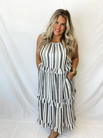 Coco Linen Maxi Dress with Pockets by Blakeley