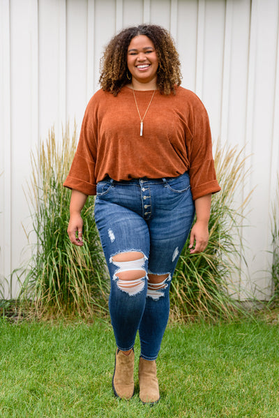 Pumpkin Spice Luv Sweater Top