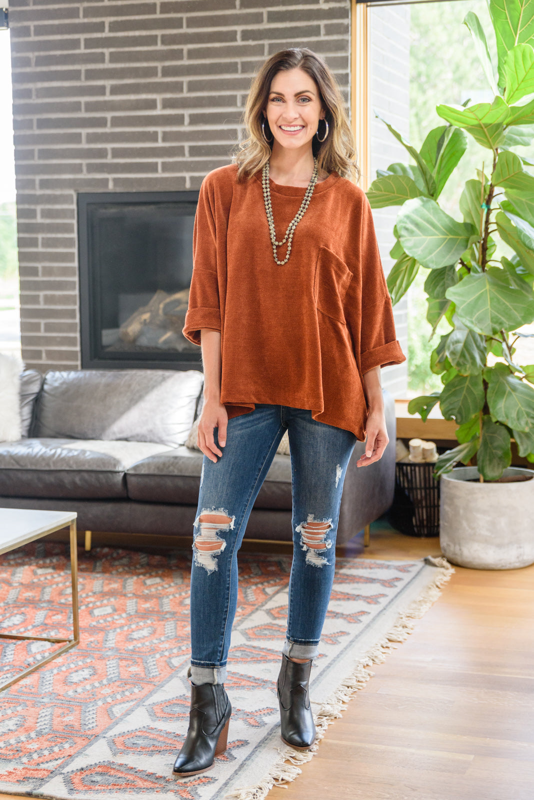 Pumpkin Spice Luv Sweater Top