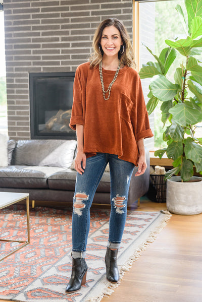 Pumpkin Spice Luv Sweater Top