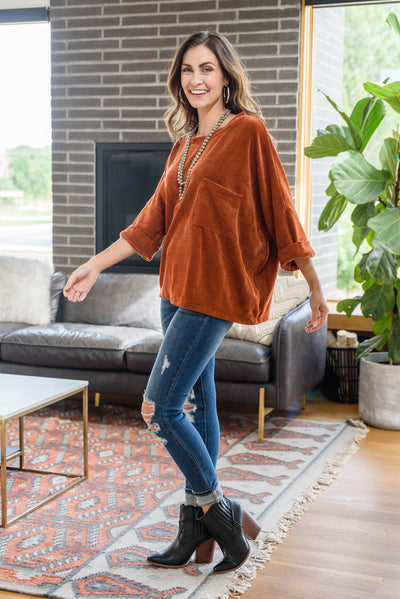 Pumpkin Spice Luv Sweater Top