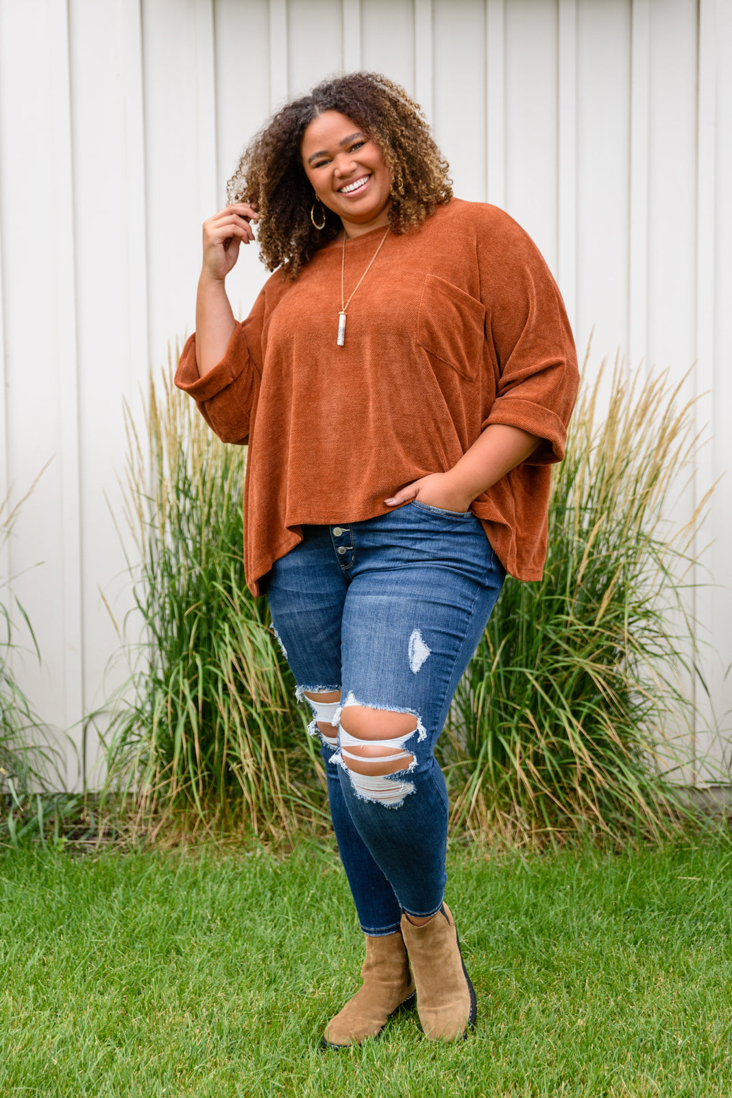 Pumpkin Spice Luv Sweater Top