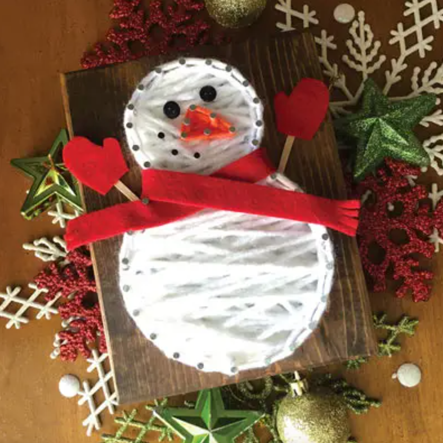 Snowman Mini String Art Kit - DIY Craft Kit – Just Wear the Dress Boutique