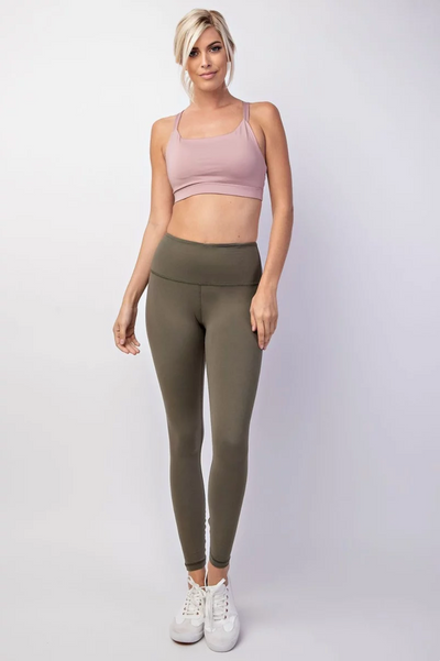 Butter Soft Full Length, High Waistband, Yoga Waistband Leggings