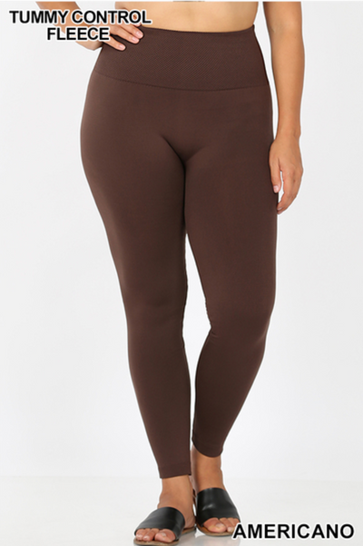 Hi-Waist Tummy Control FLEECE LINED Legging