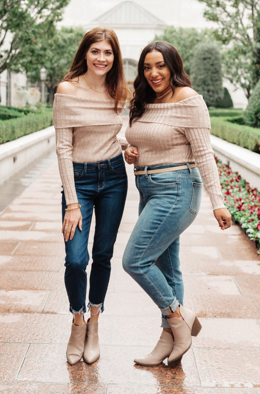 Sweater Weather Off the Shoulder Bodysuit