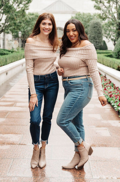 Sweater Weather Off the Shoulder Bodysuit