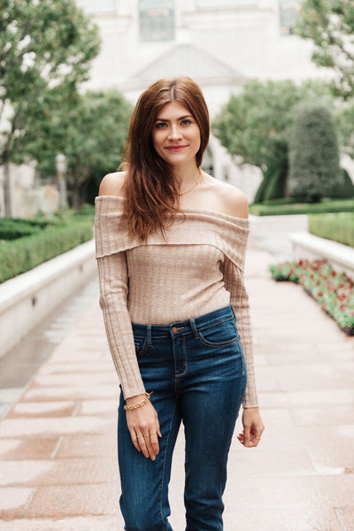 Sweater Weather Off the Shoulder Bodysuit