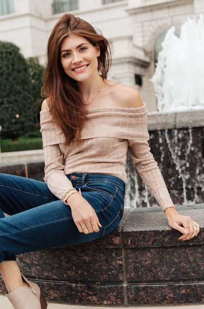 Sweater Weather Off the Shoulder Bodysuit